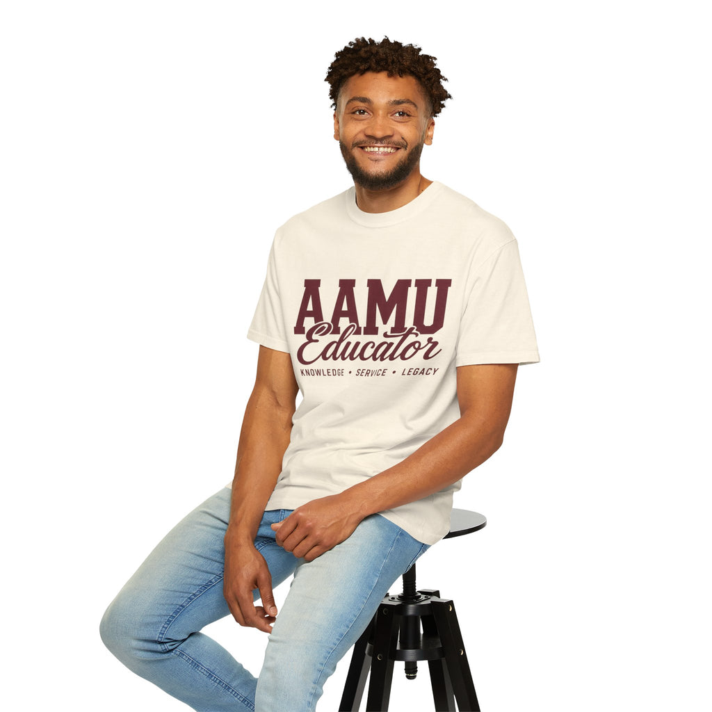 AAMU Educator T-Shirt — ’Eighteen 75’ Back Alumni/Faculty Vintage Campus Tee