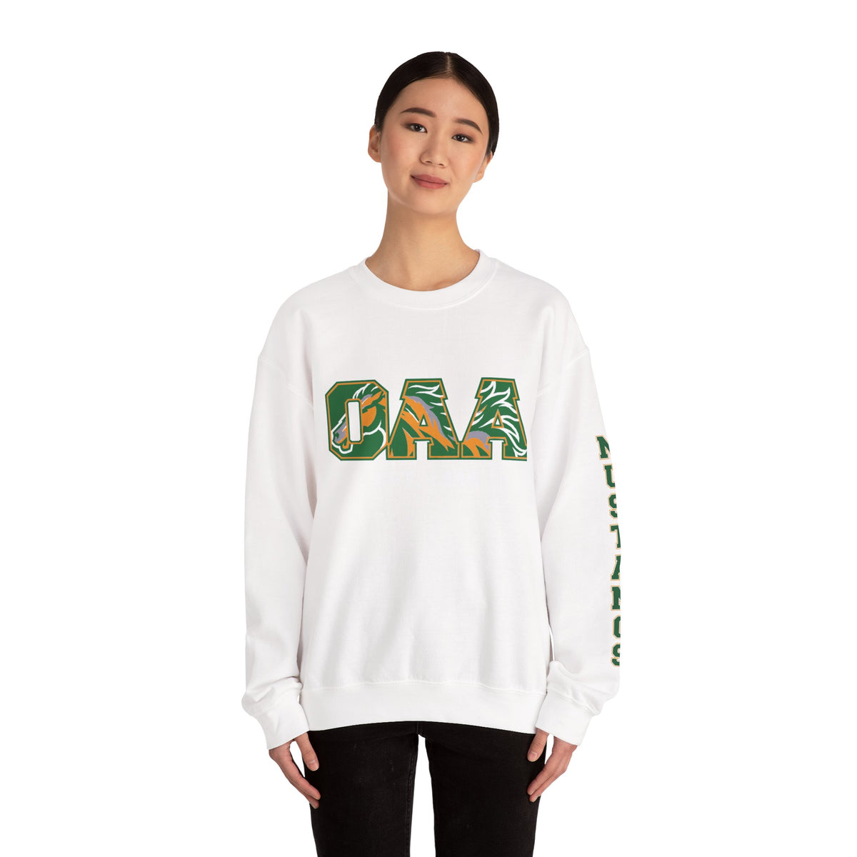 OAA Sweat Shirt with Mustang Sleeve
