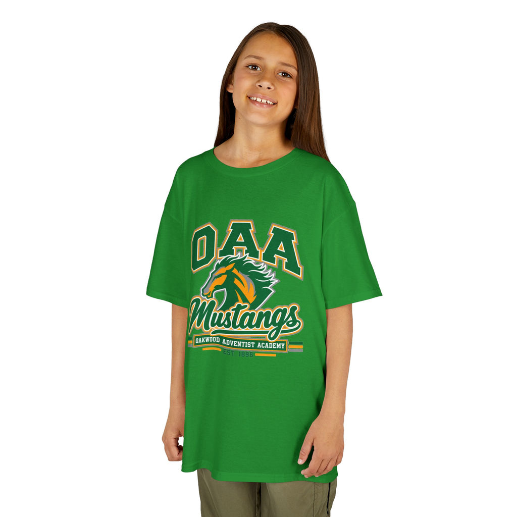 Kids Tee — OAA Mustangs School Spirit Shirt (Mustang Logo)