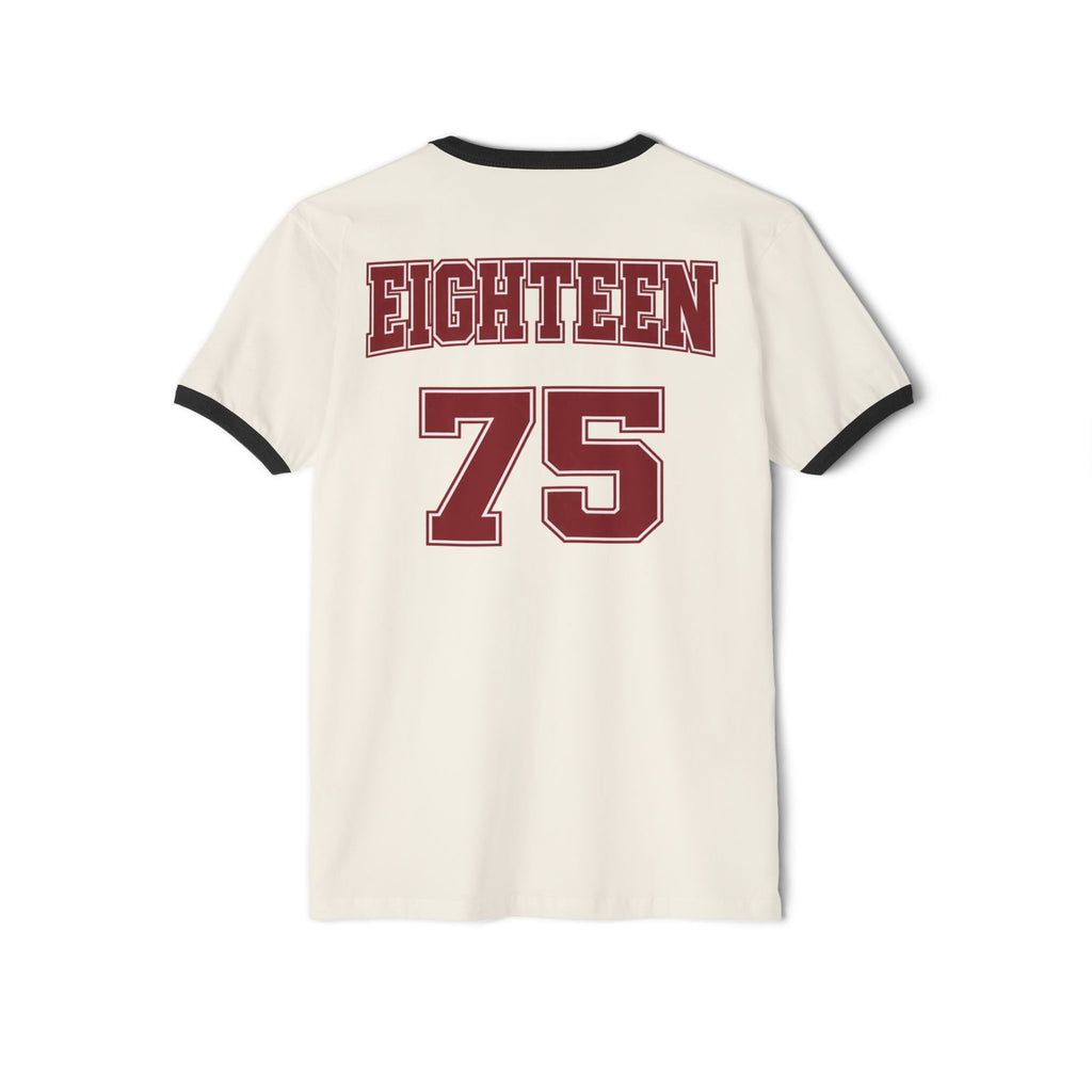AAMU Social Work Ringer Tee — Eighteen 75 Retro back