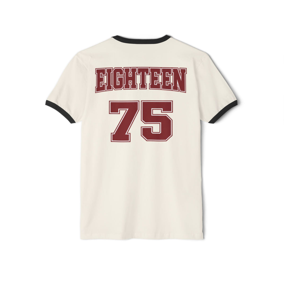 AAMU Social Work Ringer Tee — Eighteen 75 Retro back
