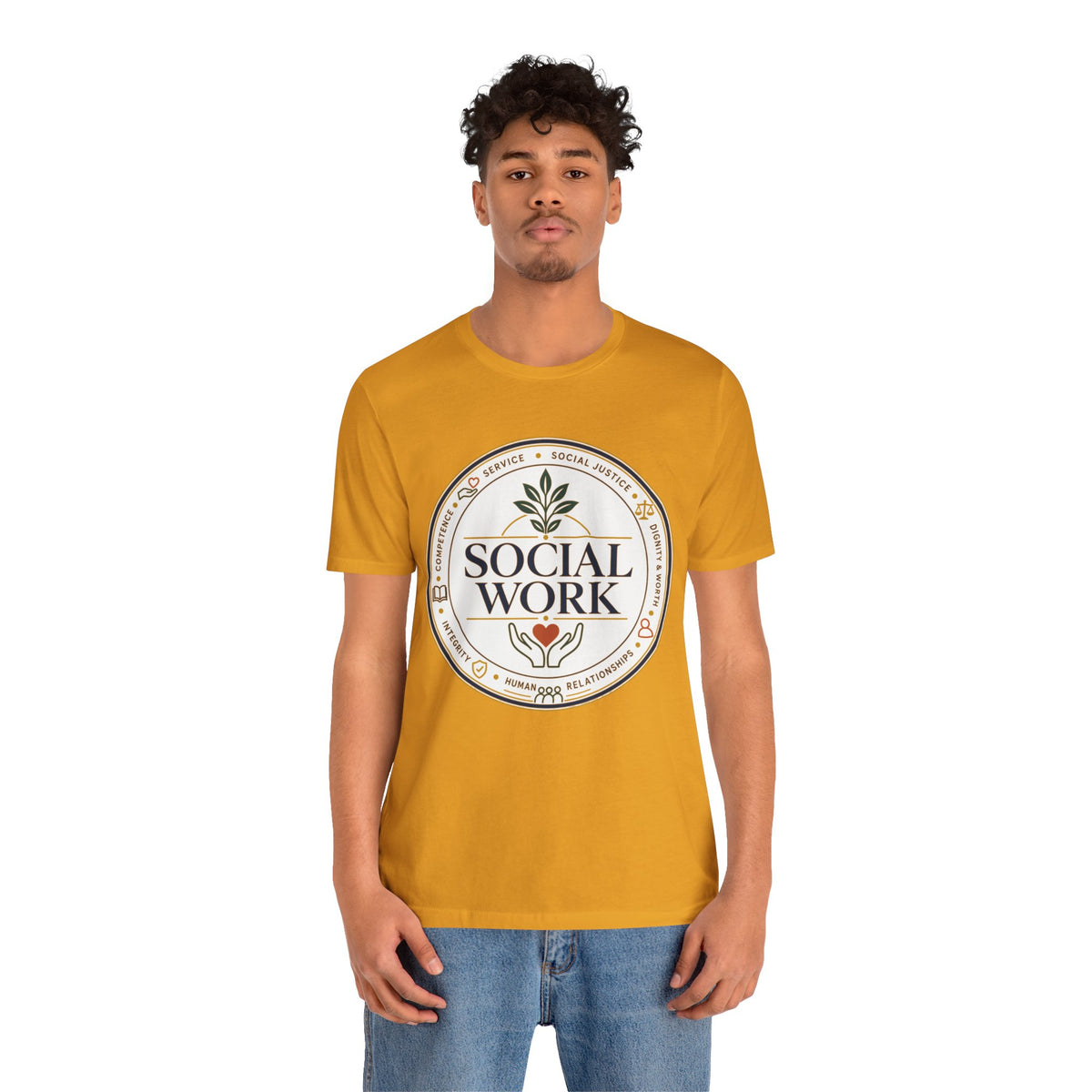 Social Work Core Values T-Shirt — Vintage Emblem