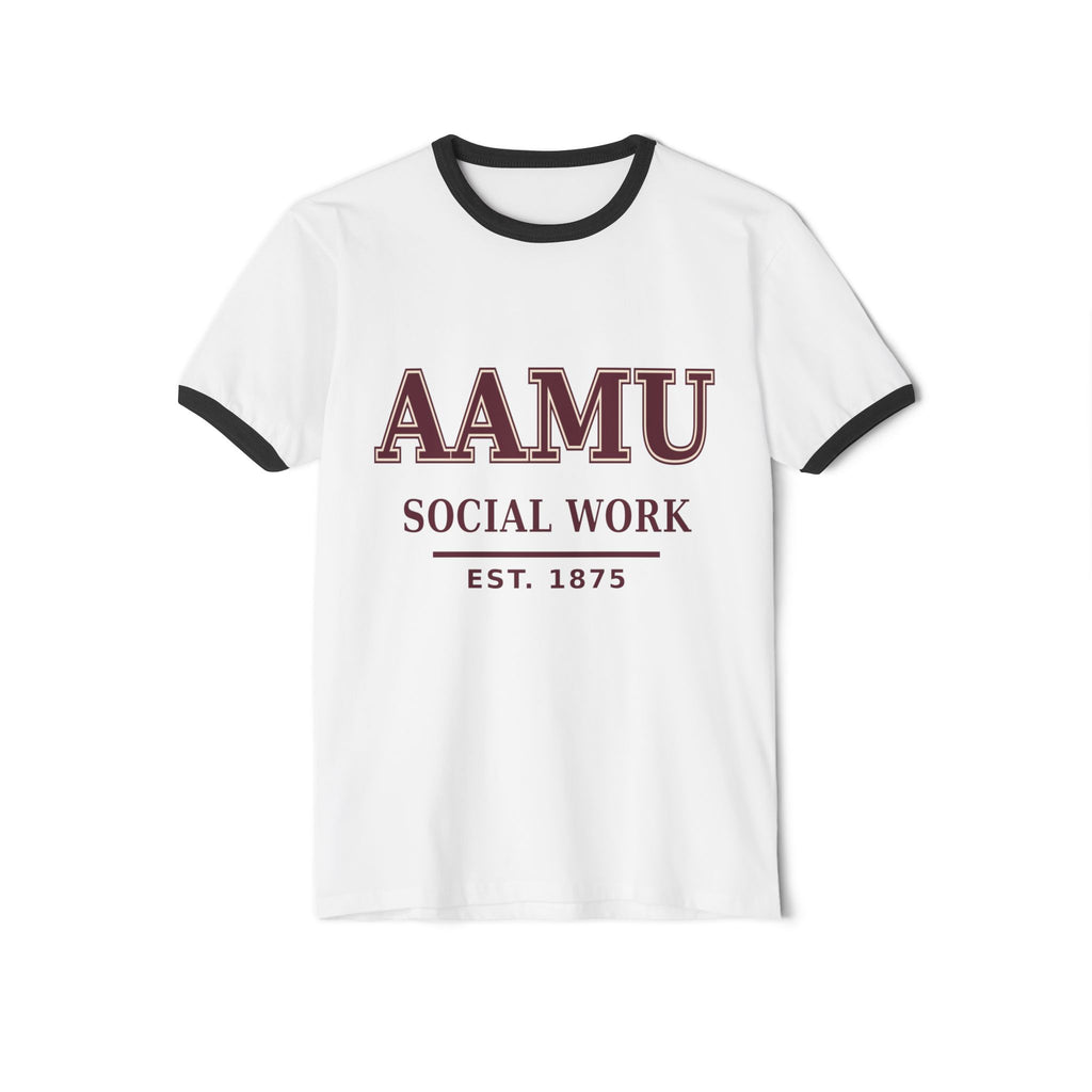 AAMU Social Work Ringer T-Shirt — Est. 1875