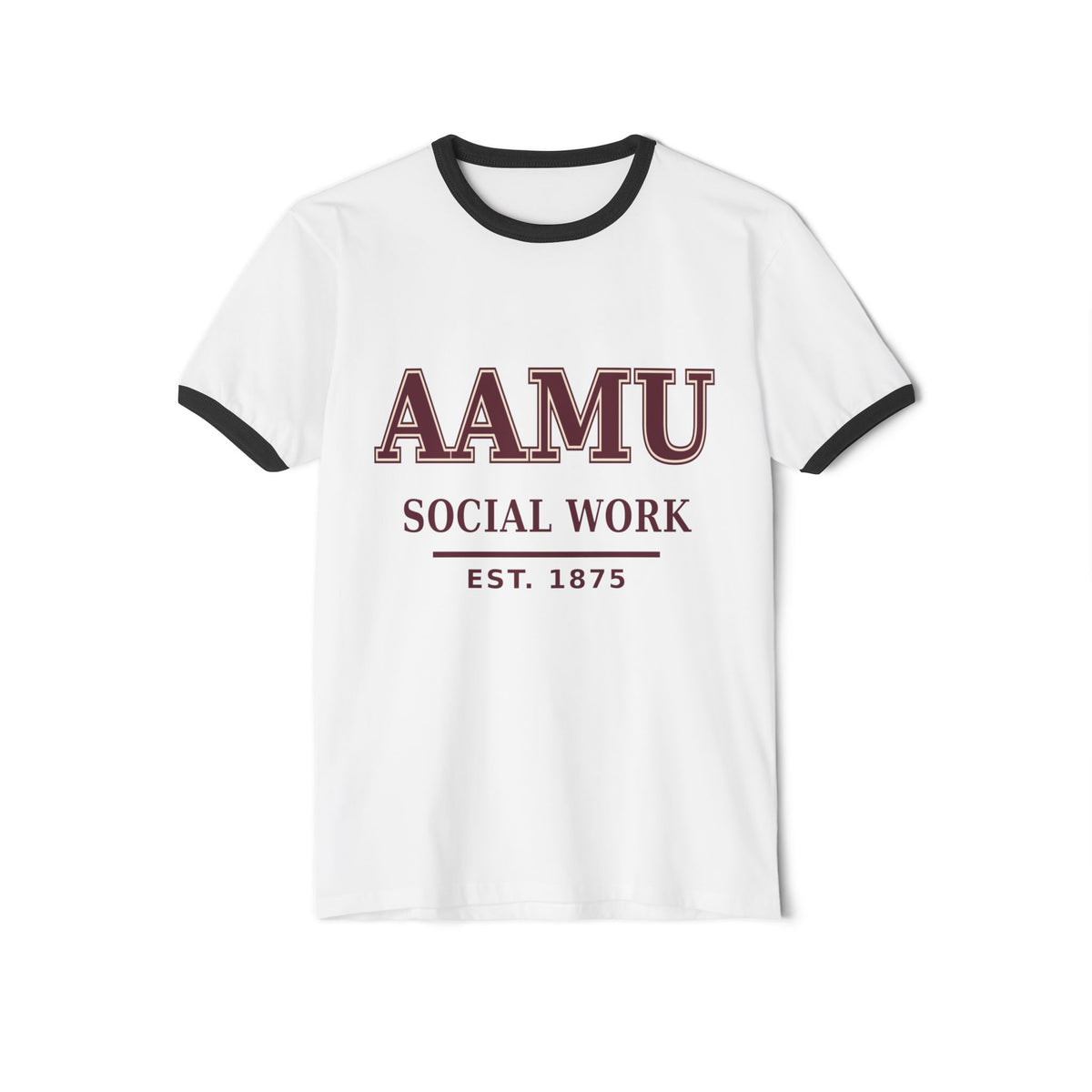 AAMU Social Work Ringer T-Shirt — Est. 1875