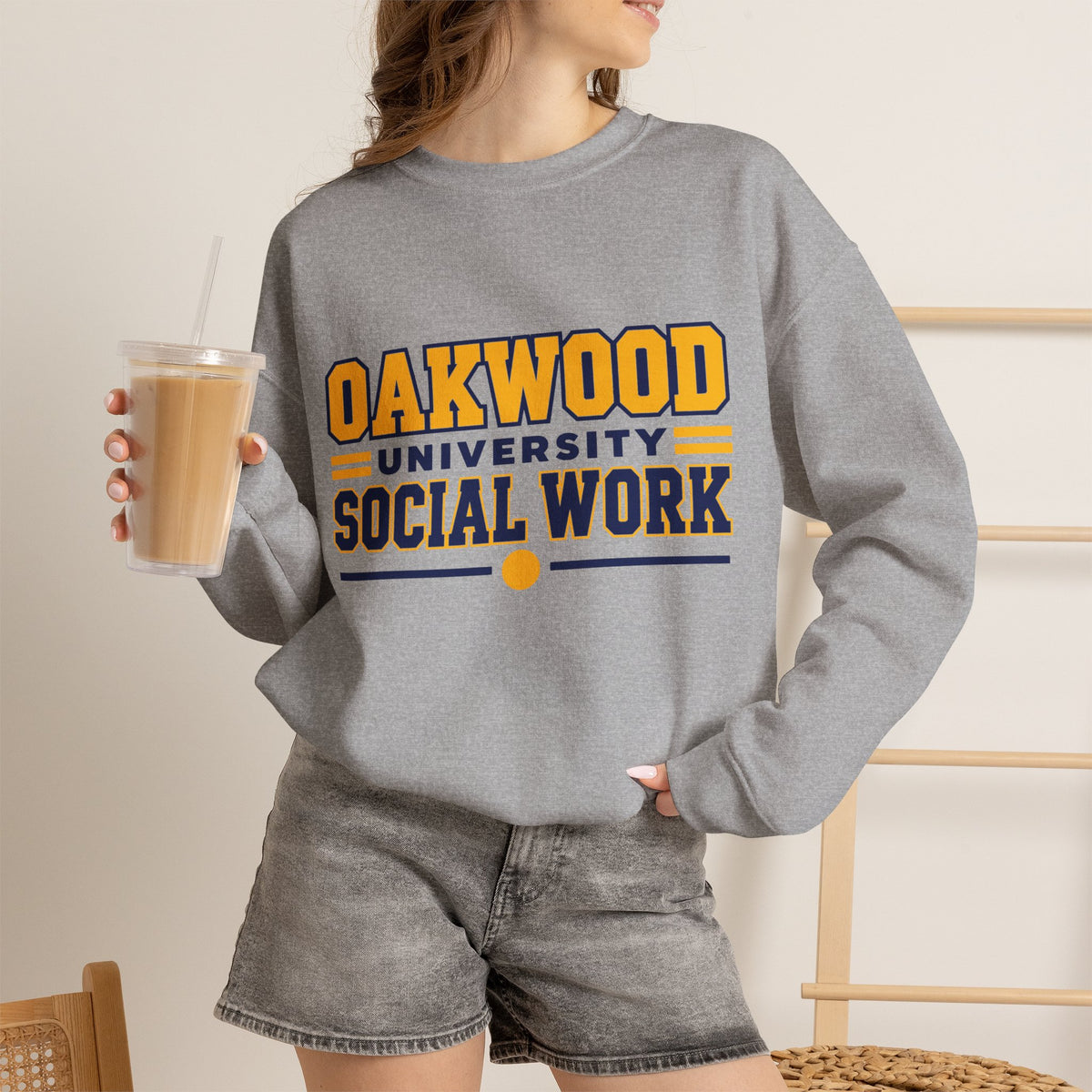 Social Work Sweatshirt – Oakwood University Vintage Campus Crewneck