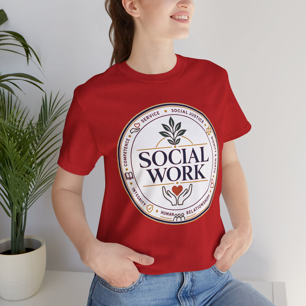 Social Work Core Values T-Shirt — Vintage Emblem