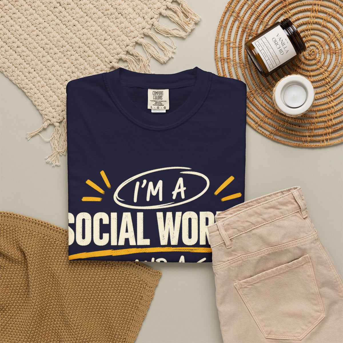 Social Worker & Professor T-Shirt — "I'm a Social Worker and a Professor" Graphic Tee