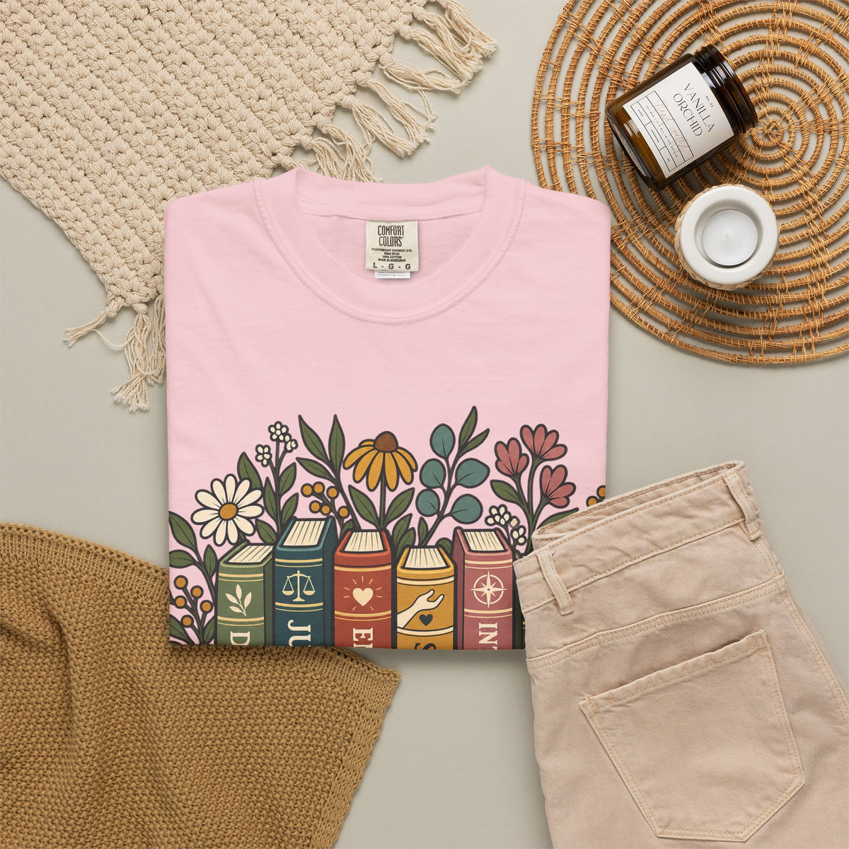 Social Work Values T-Shirt — Floral Books Design