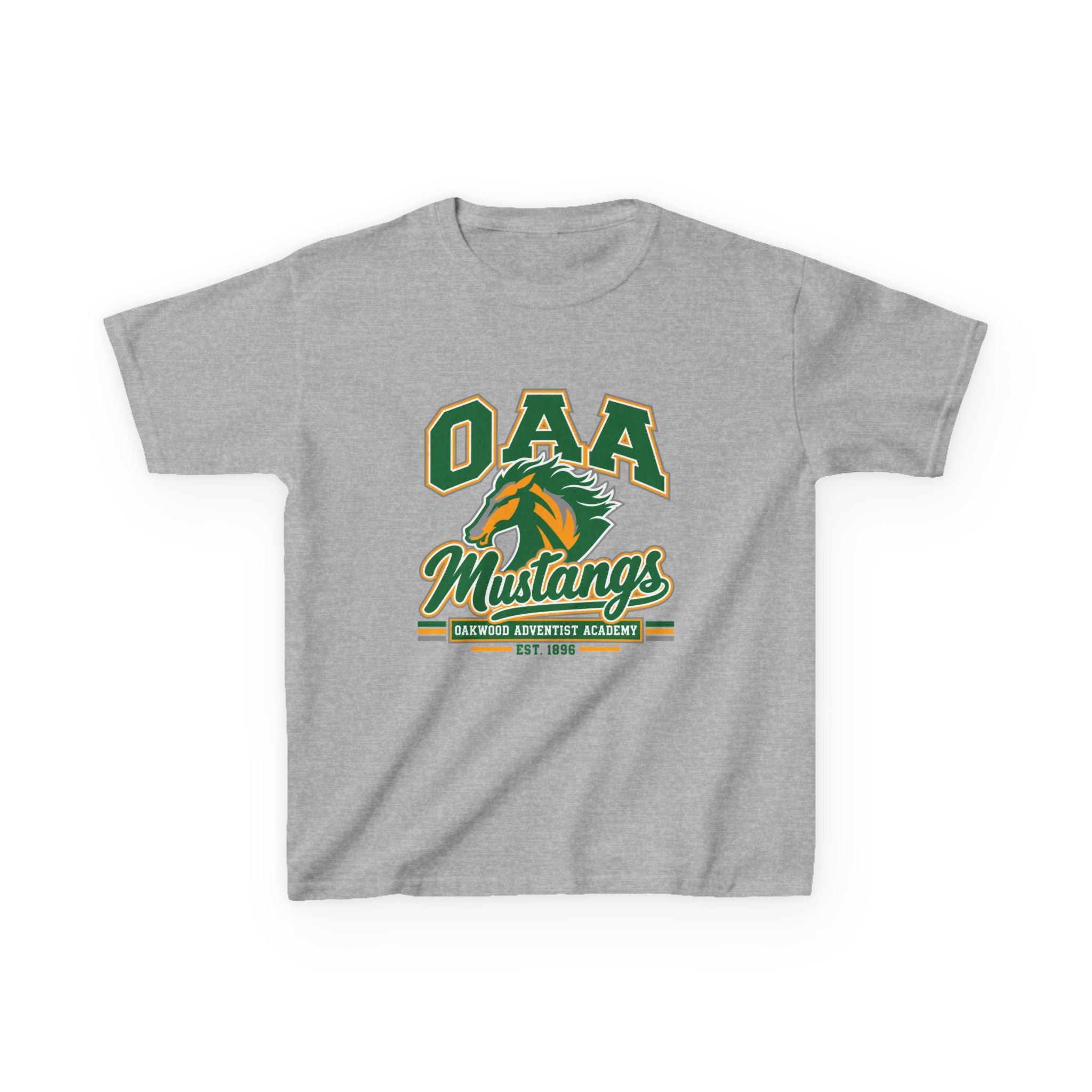 Kids Tee — OAA Mustangs School Spirit Shirt (Mustang Logo)