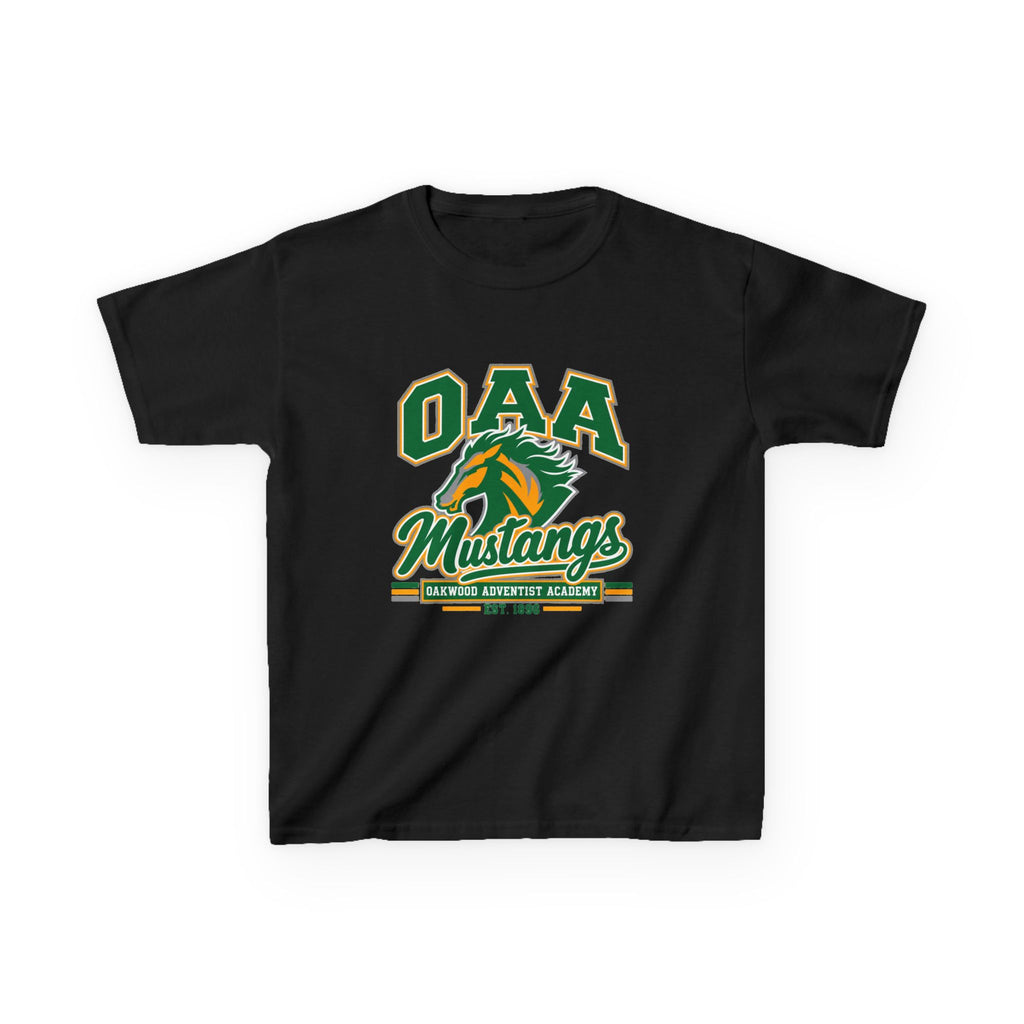 Kids Tee — OAA Mustangs School Spirit Shirt (Mustang Logo)