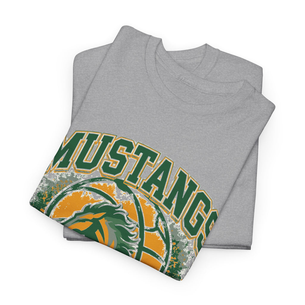 Mustangs Basketball Mom T-Shirt — School Team Spirit Tee