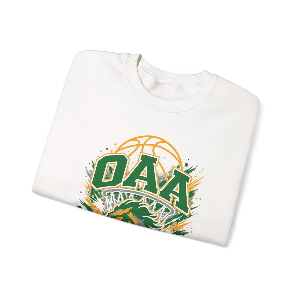OAA Basketball Crewneck Sweatshirt — Vintage Mascot Team Pullover