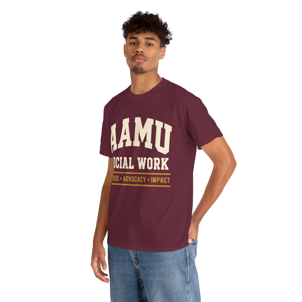 AAMU Social Work T-Shirt — Service • Advocacy • Impact