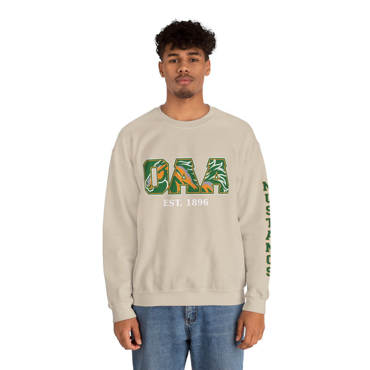 OAA Sweat Shirt with Mustang Sleeve