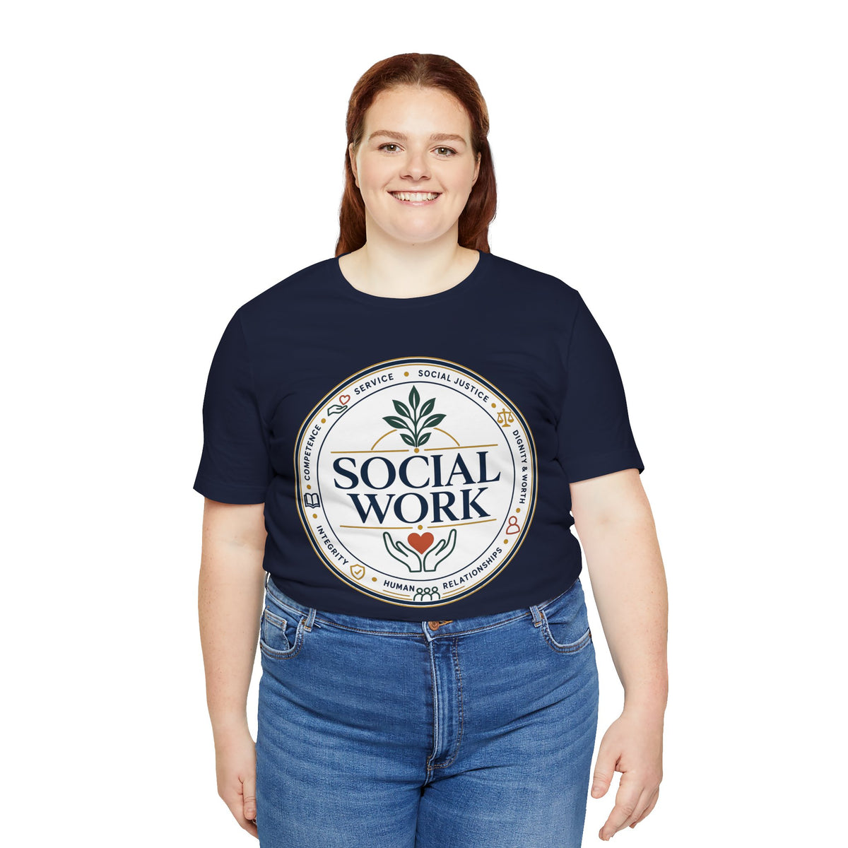Social Work Core Values T-Shirt — Vintage Emblem