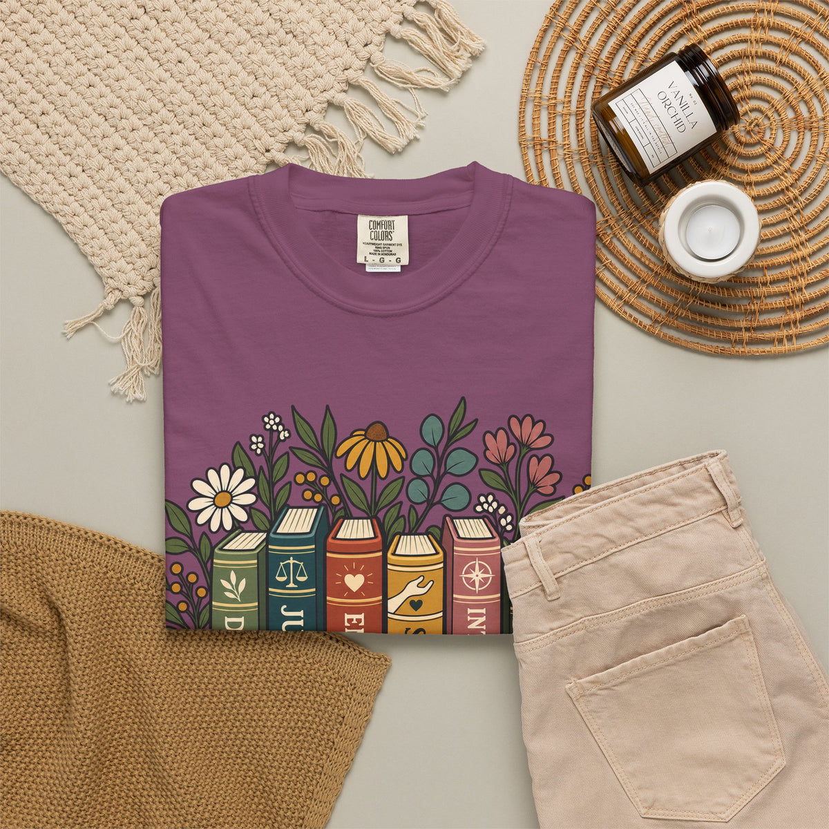 Social Work Values T-Shirt — Floral Books Design