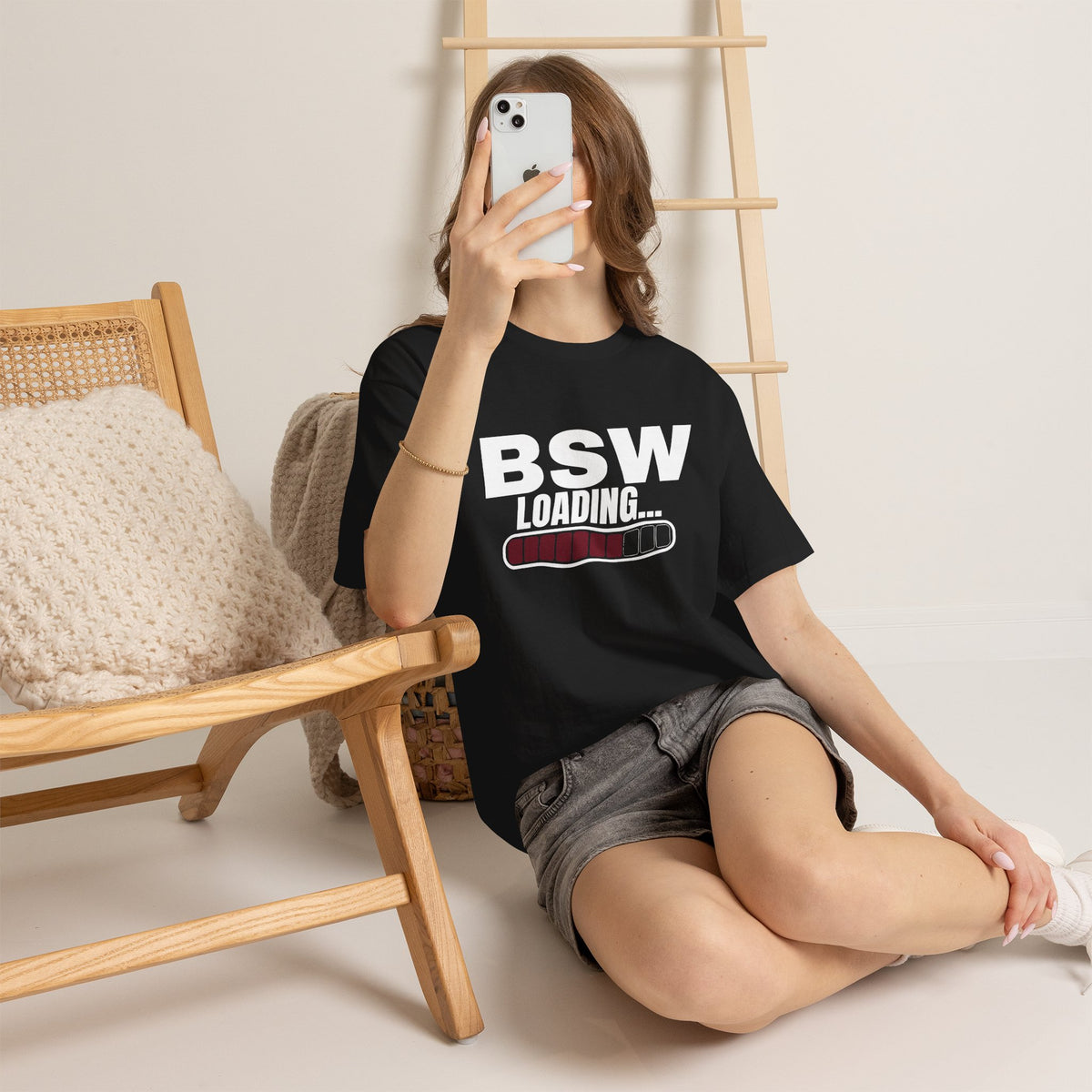 BSW Loading T-Shirt — Funny Progress Bar Tee for Students & Graduates