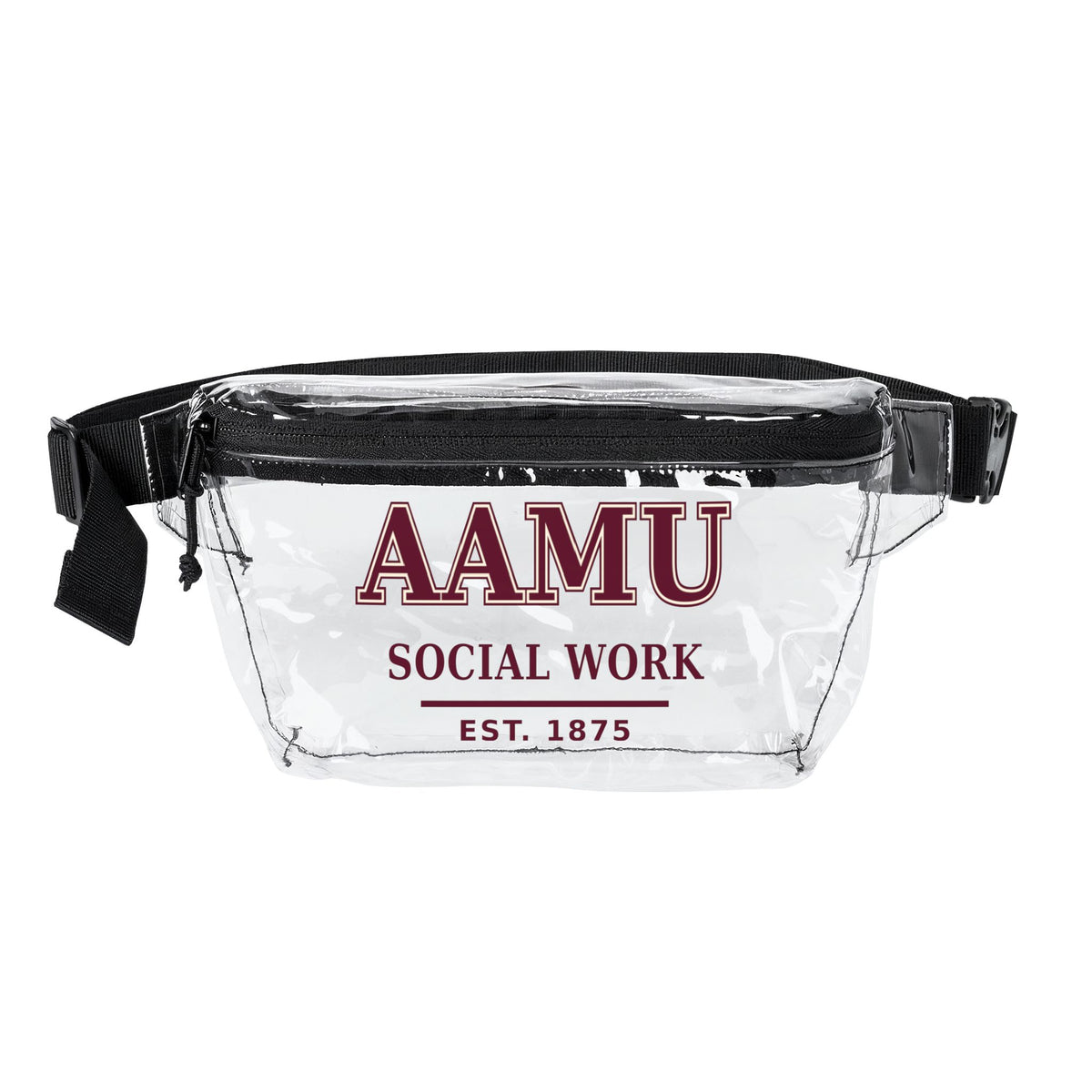 AAMU Social Work Clear Fanny Pack — Est. 1875