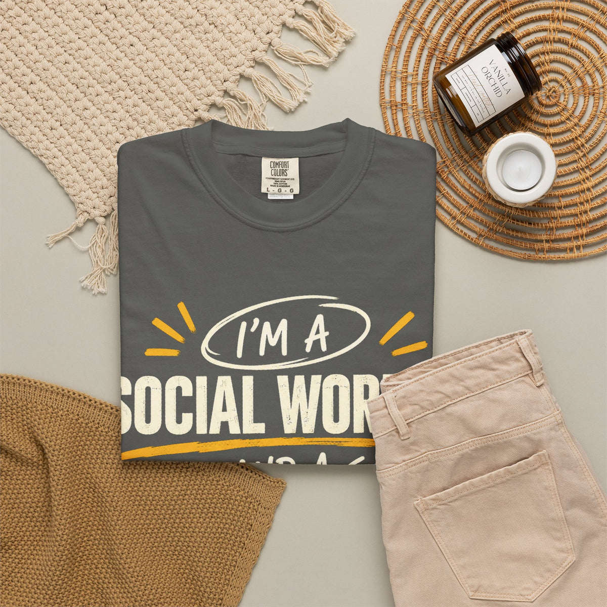 Social Worker & Professor T-Shirt — "I'm a Social Worker and a Professor" Graphic Tee