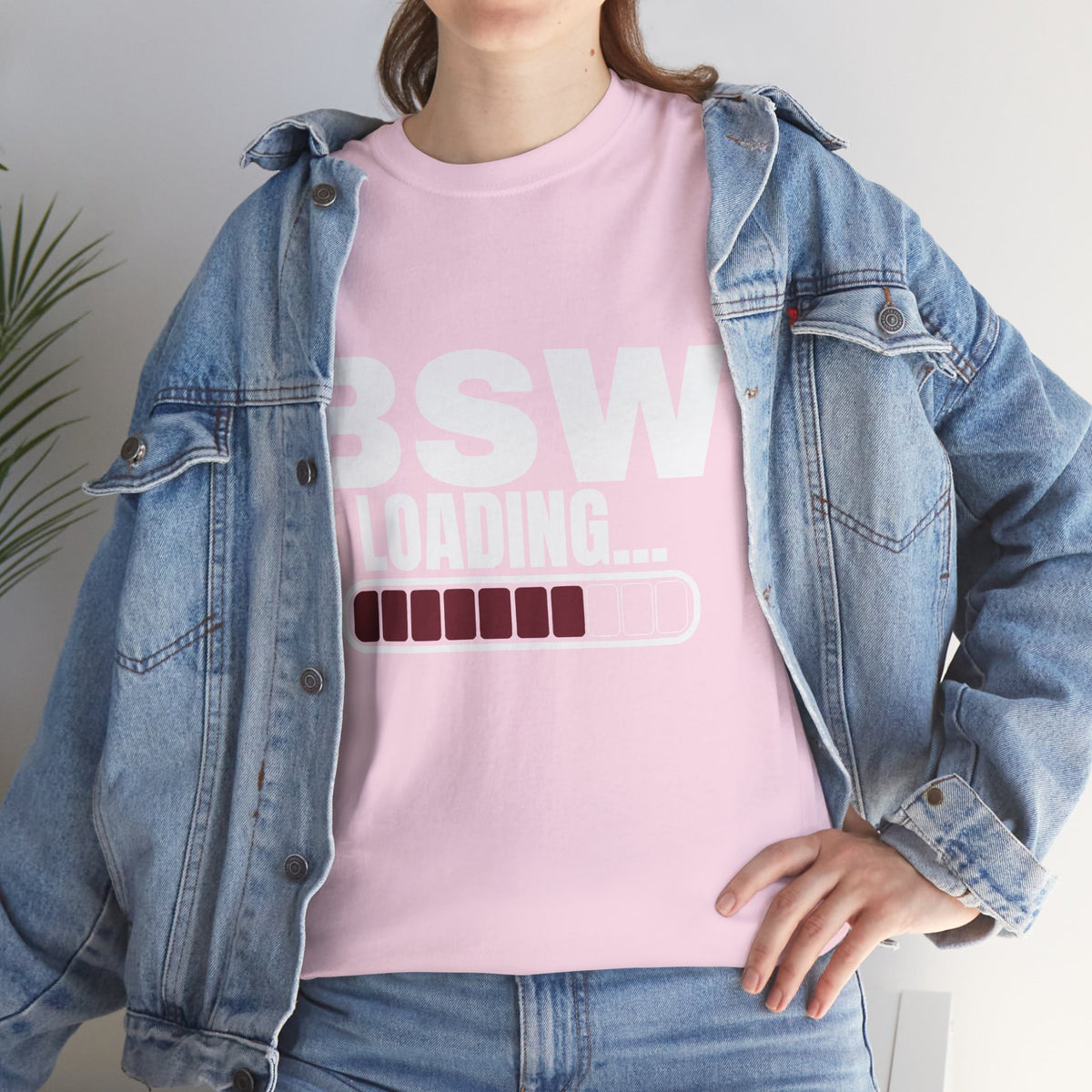 BSW Loading T-Shirt — Funny Progress Bar Tee for Students & Graduates