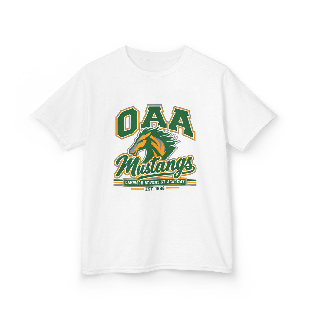 Kids Tee — OAA Mustangs School Spirit Shirt (Mustang Logo)