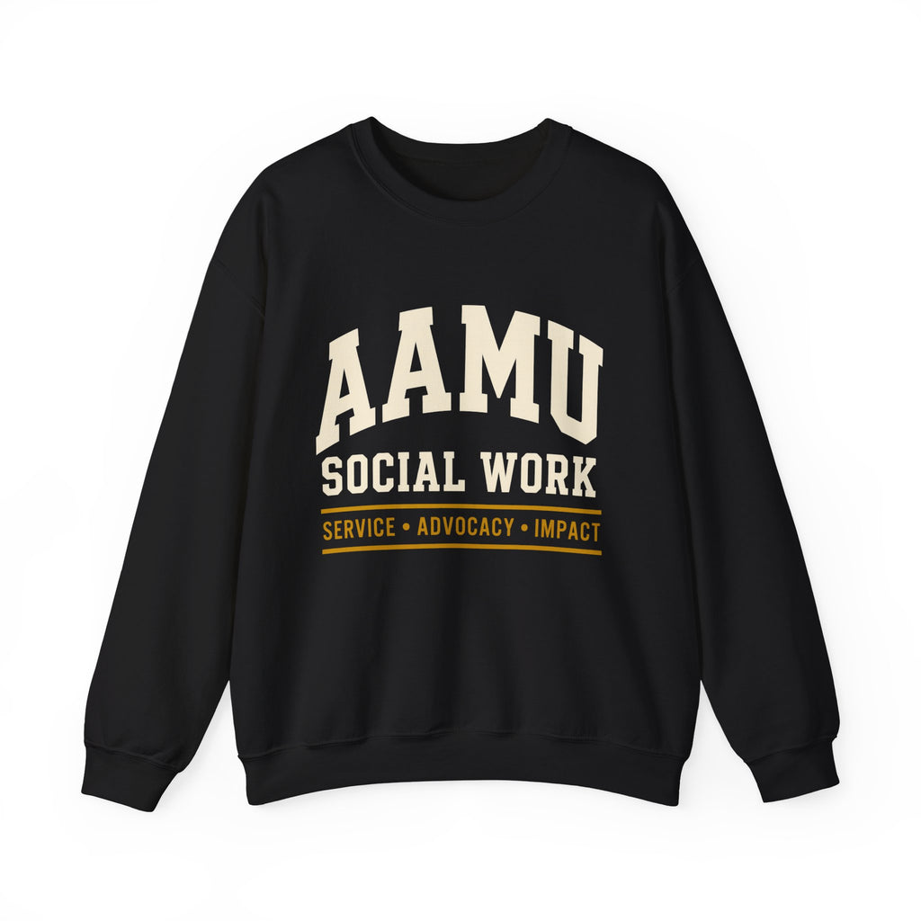 AAMU Social Work Crewneck Sweatshirt — Service • Advocacy • Impact
