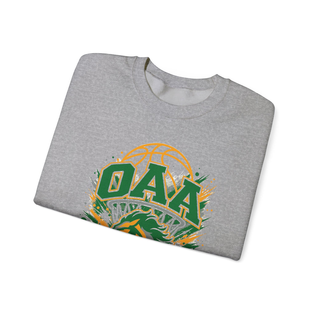 OAA Basketball Crewneck Sweatshirt — Vintage Mascot Team Pullover