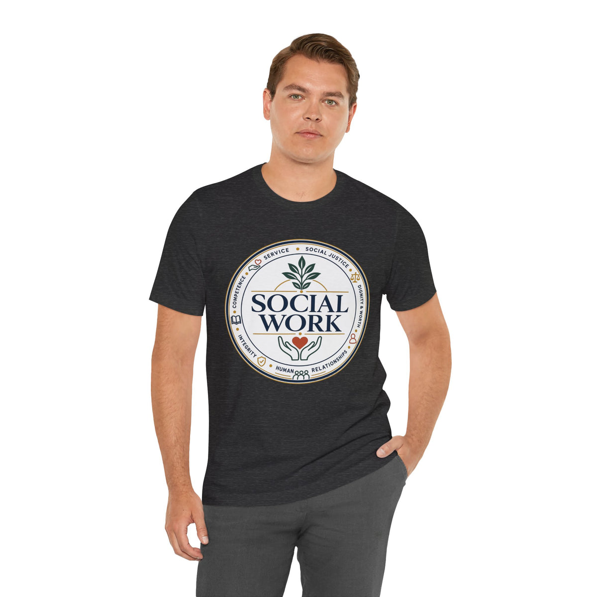 Social Work Core Values T-Shirt — Vintage Emblem