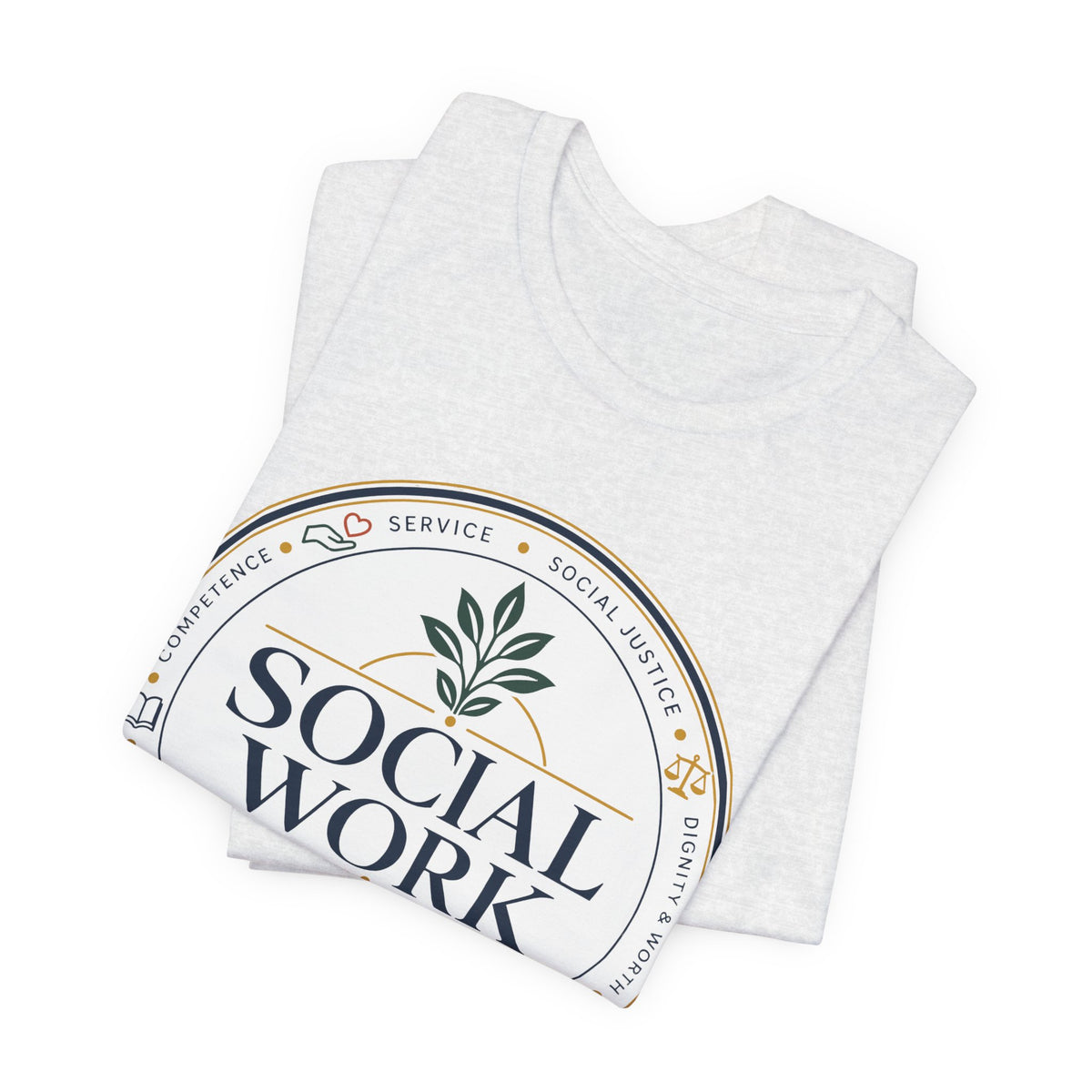 Social Work Core Values T-Shirt — Vintage Emblem