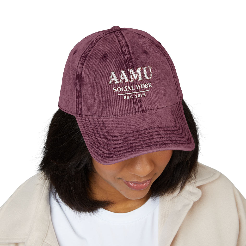 AAMU Social Work Dad Hat — Est. 1875