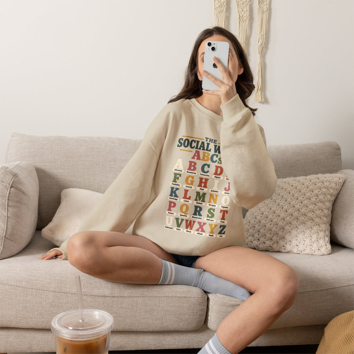 Social Work ABCs Crewneck Sweatshirt