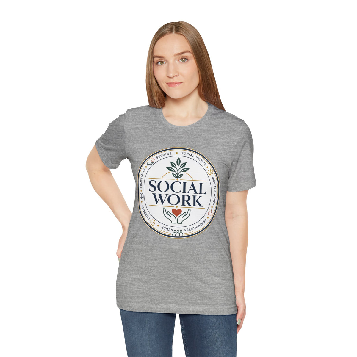 Social Work Core Values T-Shirt — Vintage Emblem