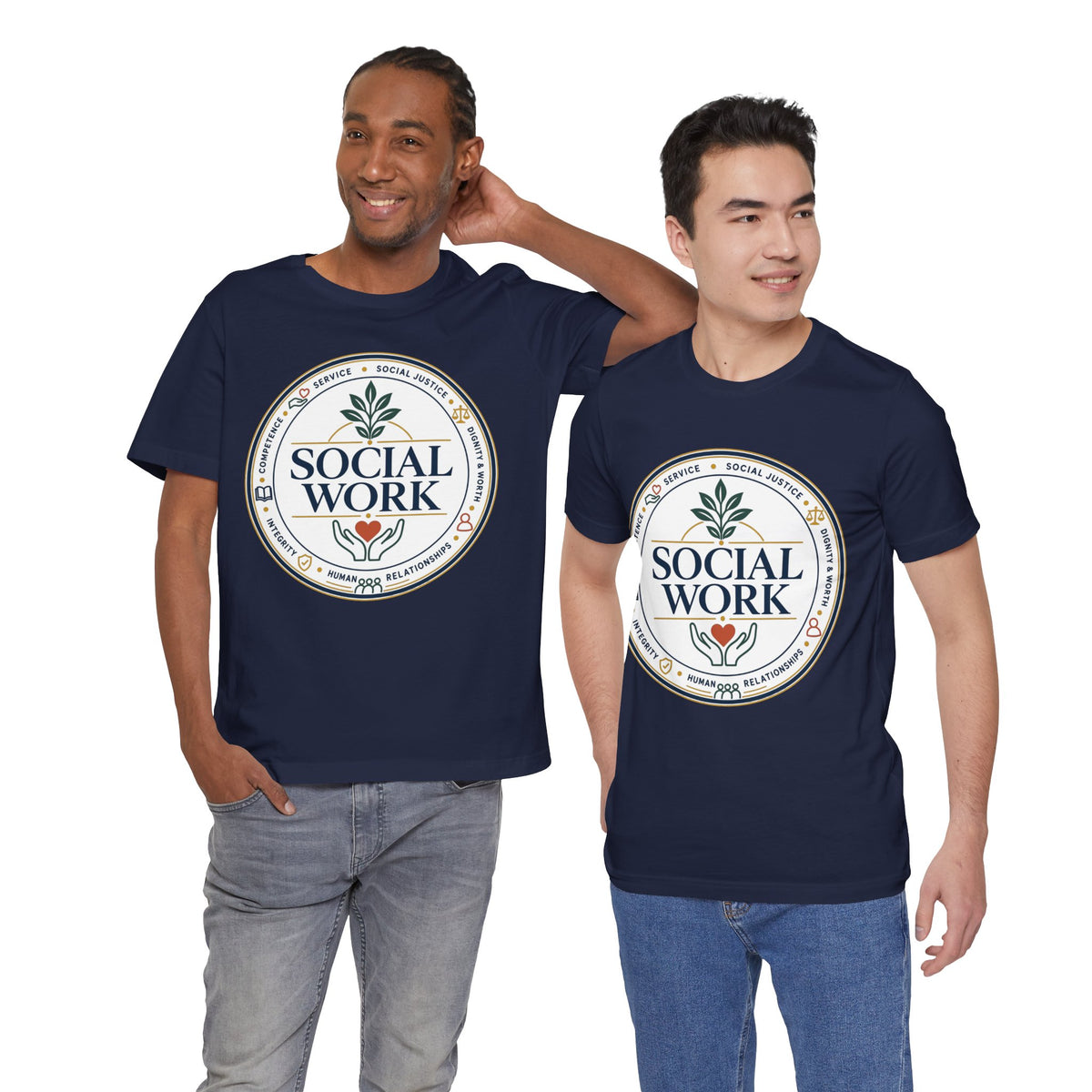 Social Work Core Values T-Shirt — Vintage Emblem