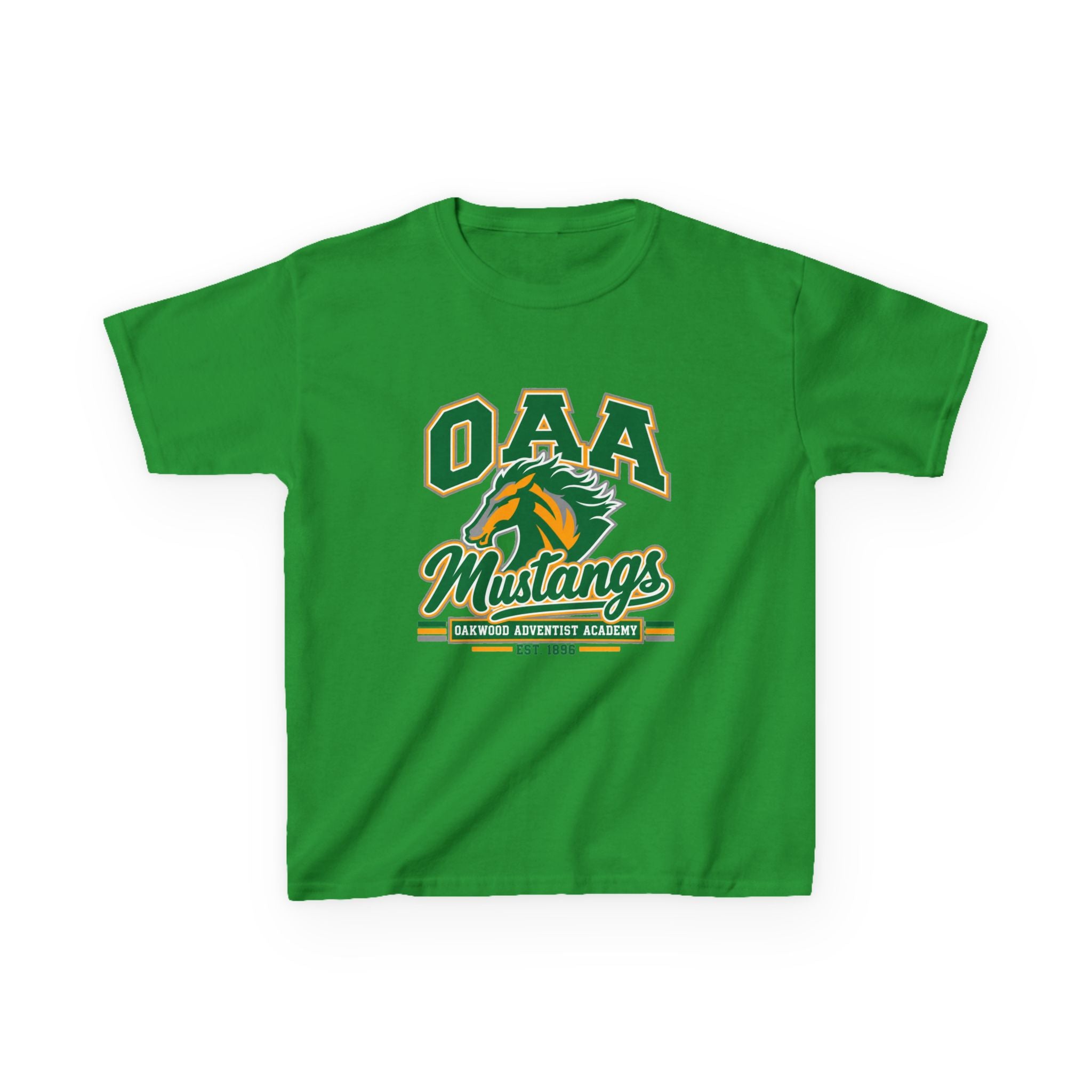 Kids Tee — OAA Mustangs School Spirit Shirt (Mustang Logo)