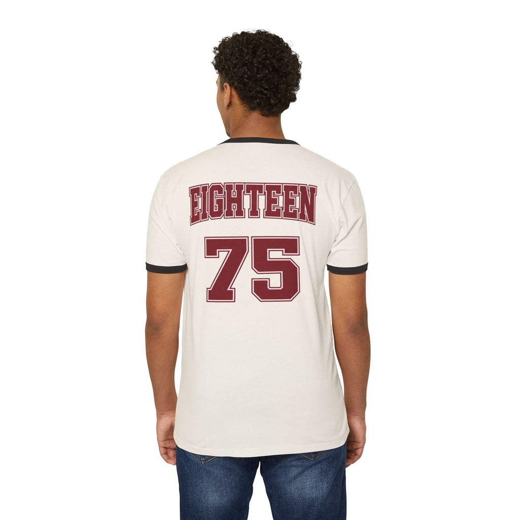 AAMU Social Work Ringer Tee — Eighteen 75 Retro back