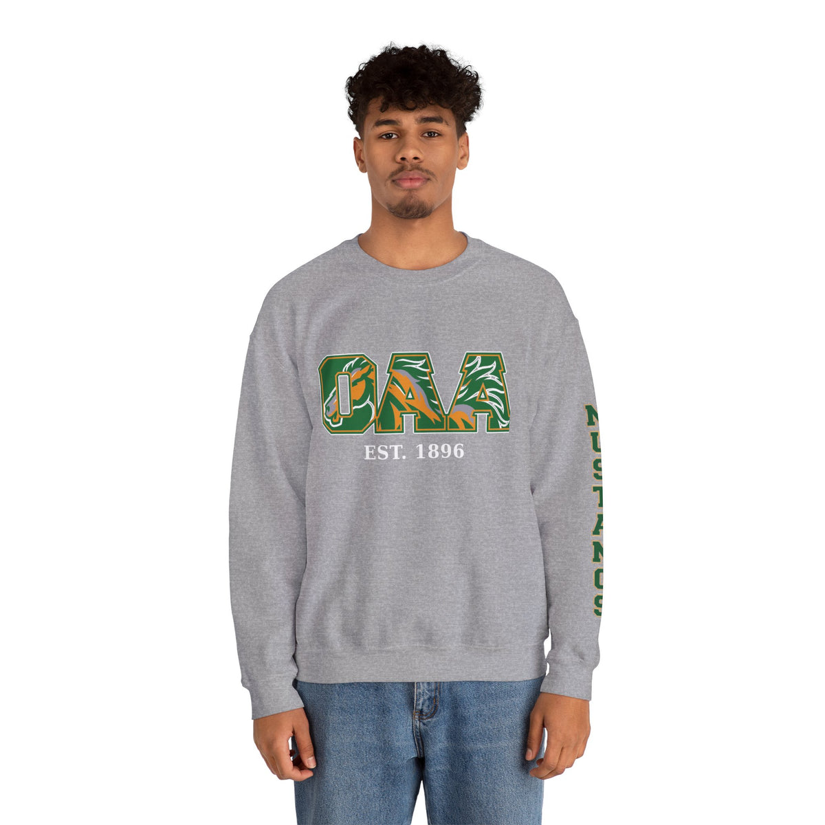 OAA Sweat Shirt with Mustang Sleeve