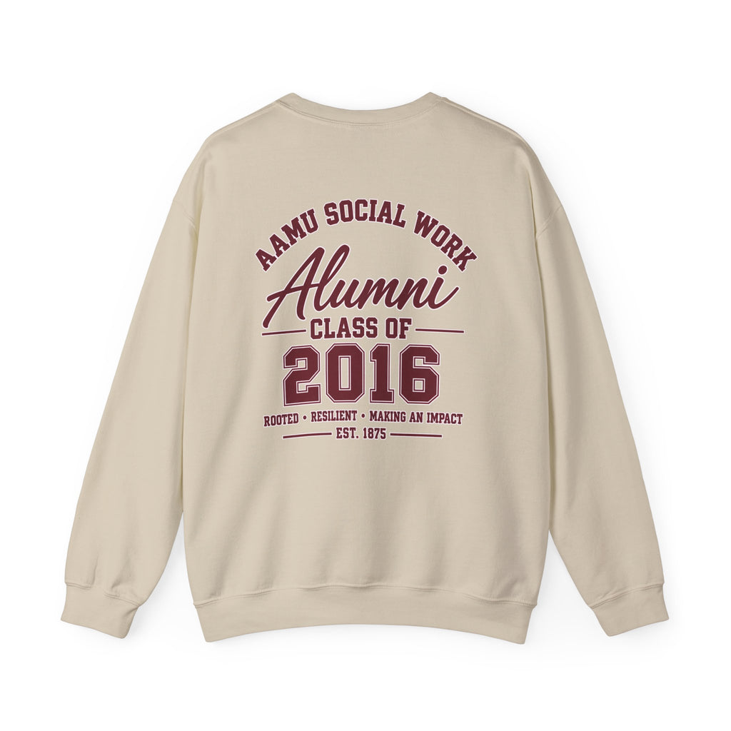 AAMU Social Work Alumni Crewneck — Class of 2016