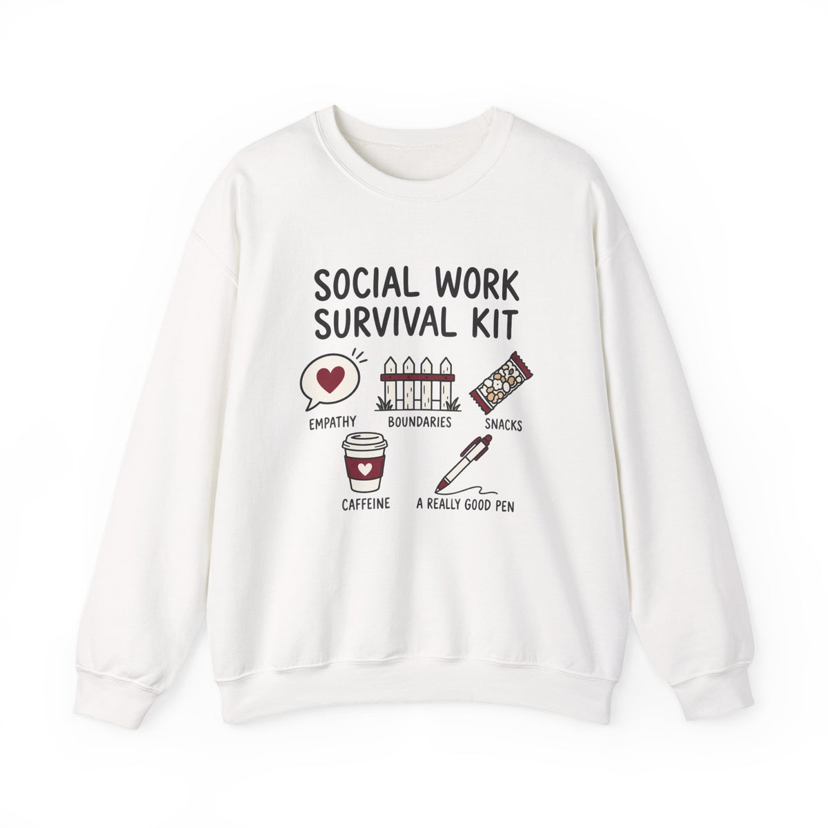 Social Work Survival Kit Crewneck Sweatshirt