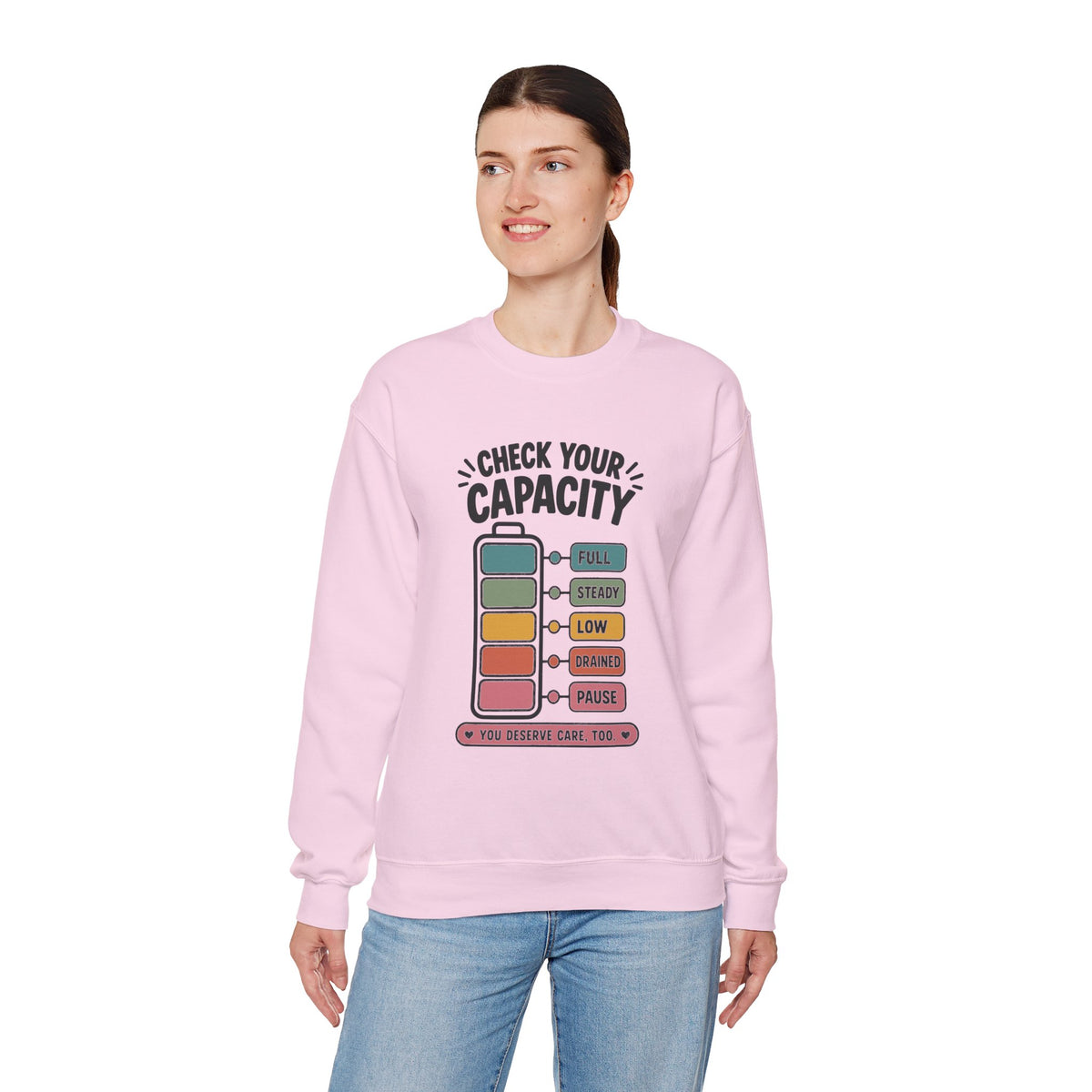 Check Your Capacity Crewneck Sweatshirt