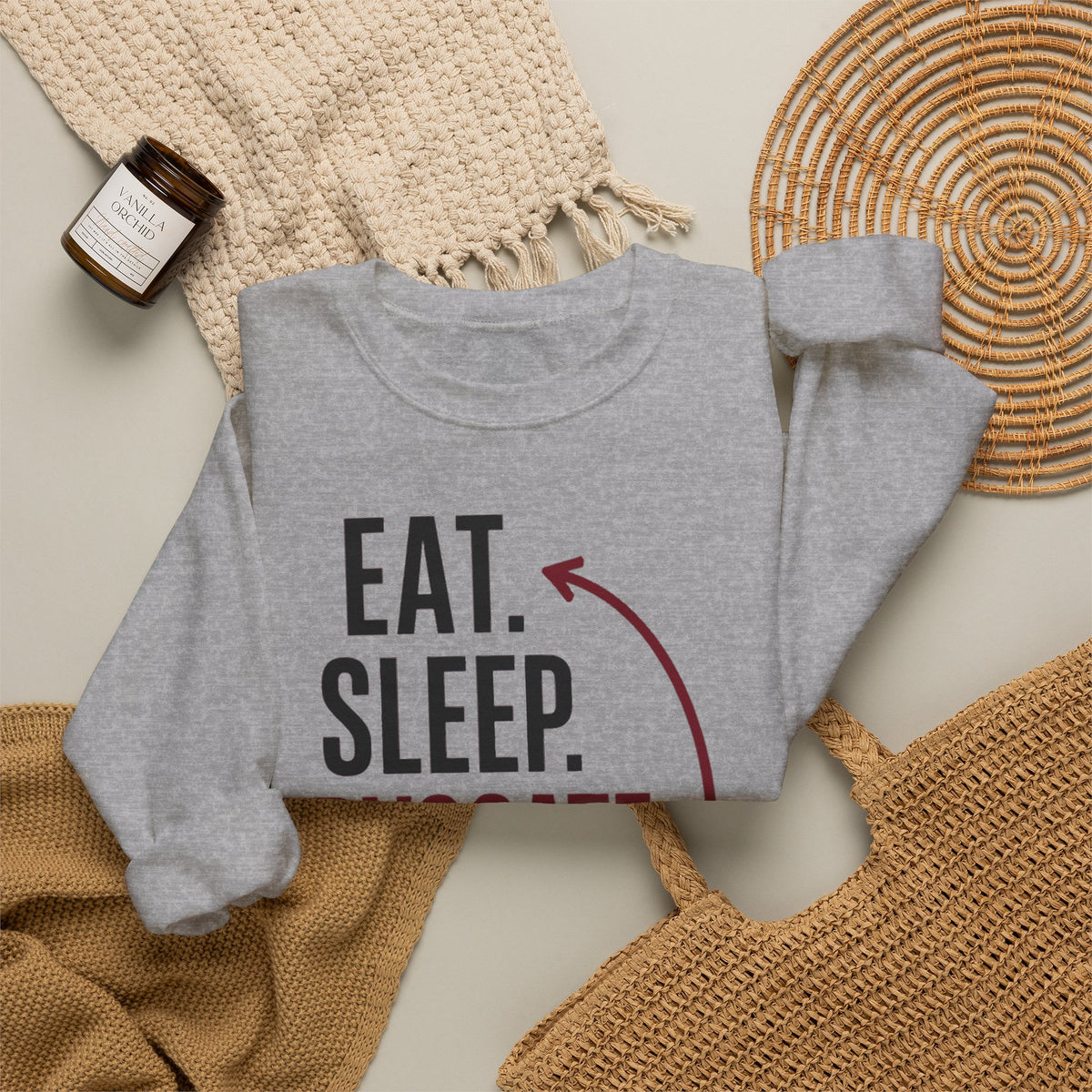 Eat. Sleep. Advocate. Repeat. Crewneck Sweatshirt