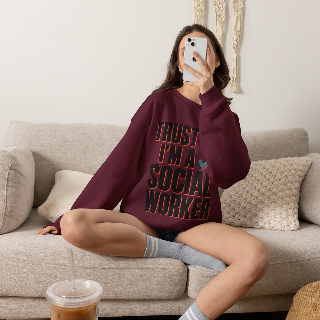 Trust Me, I'm a Social Worker Crewneck Sweatshirt