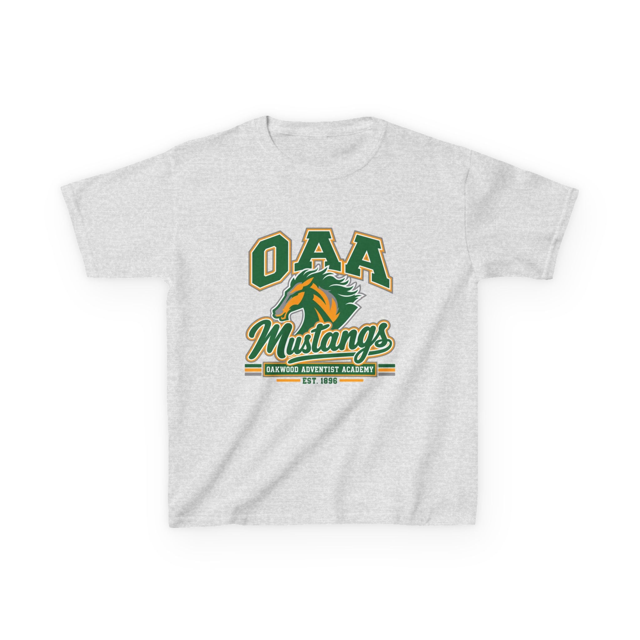 Kids Tee — OAA Mustangs School Spirit Shirt (Mustang Logo)