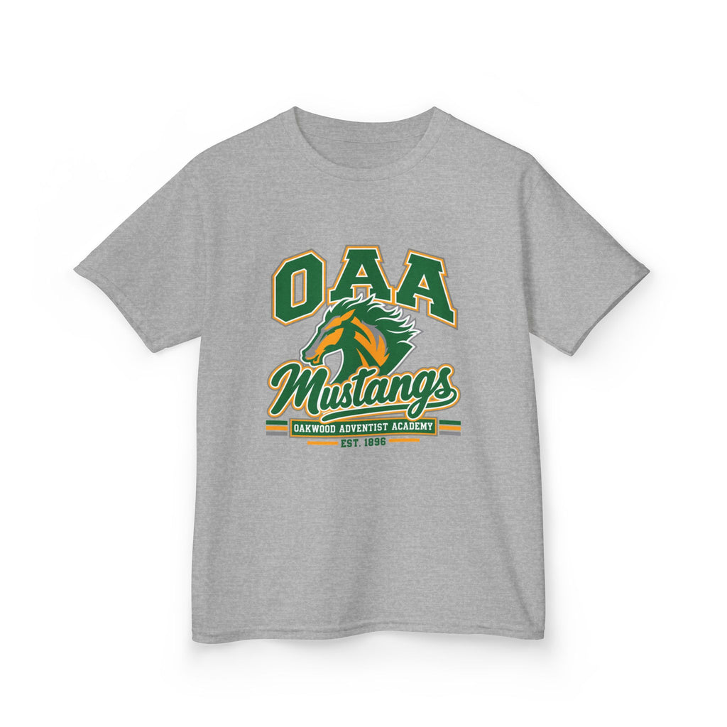 Kids Tee — OAA Mustangs School Spirit Shirt (Mustang Logo)