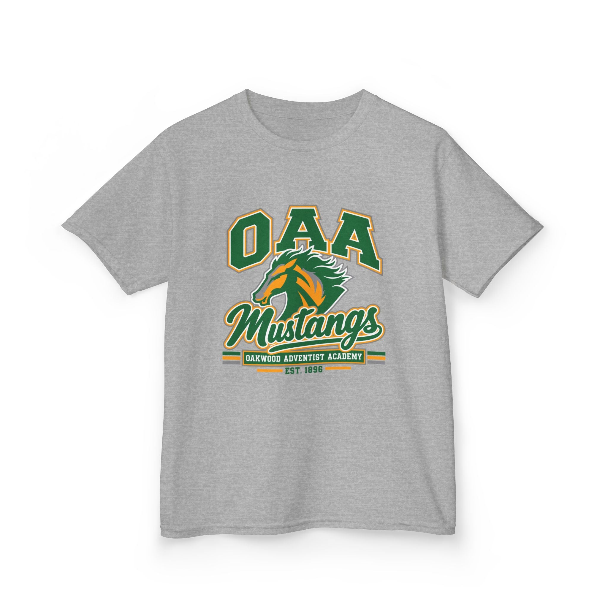 Kids Tee — OAA Mustangs School Spirit Shirt (Mustang Logo)