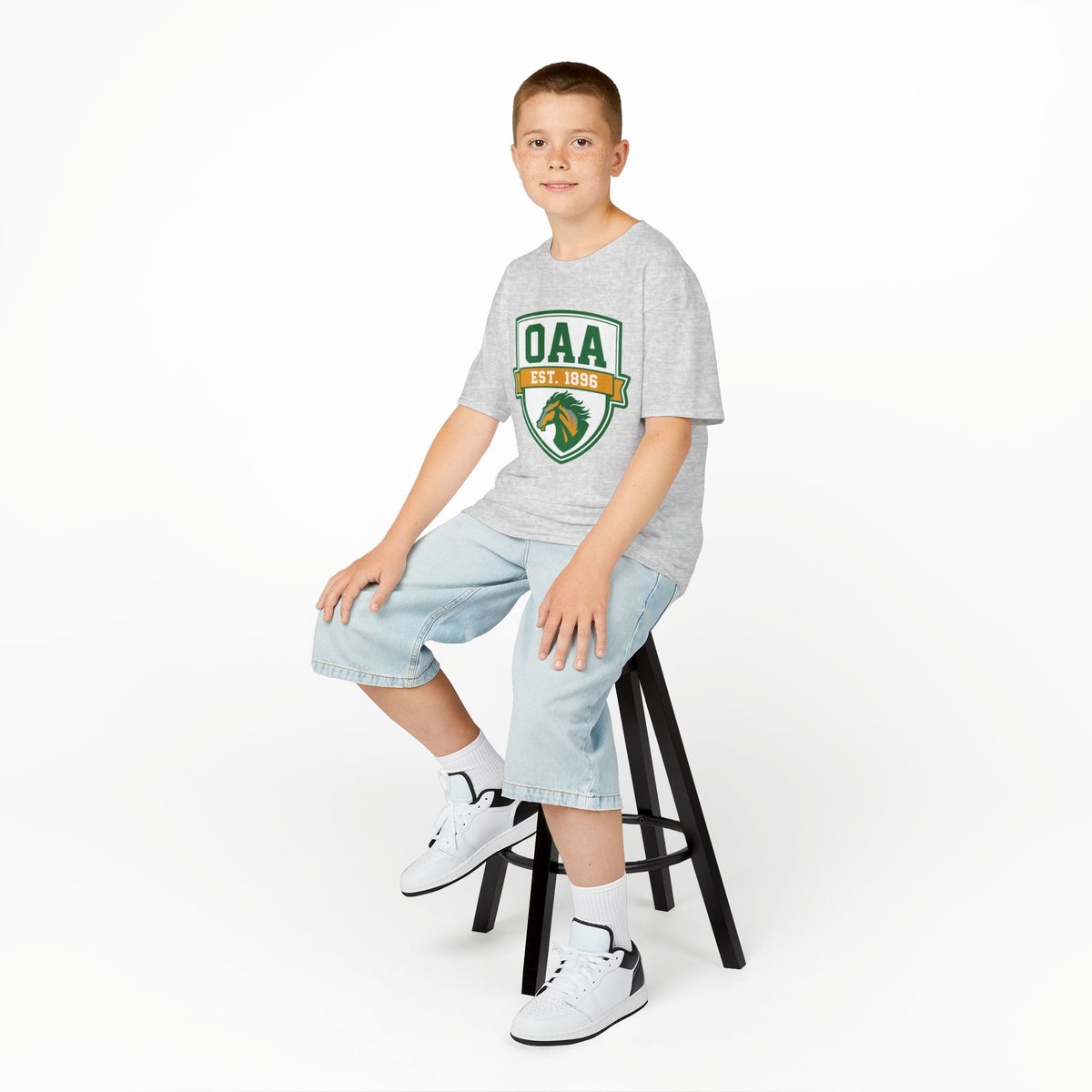 Kids Tee — OAA Est. 1896 Horse Crest School Spirit
