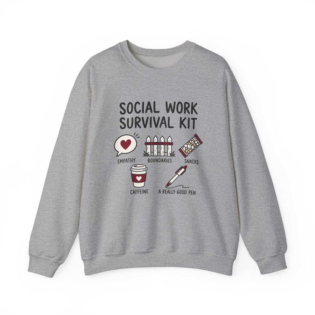 Social Work Survival Kit Crewneck Sweatshirt