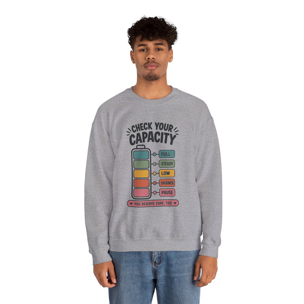 Check Your Capacity Crewneck Sweatshirt