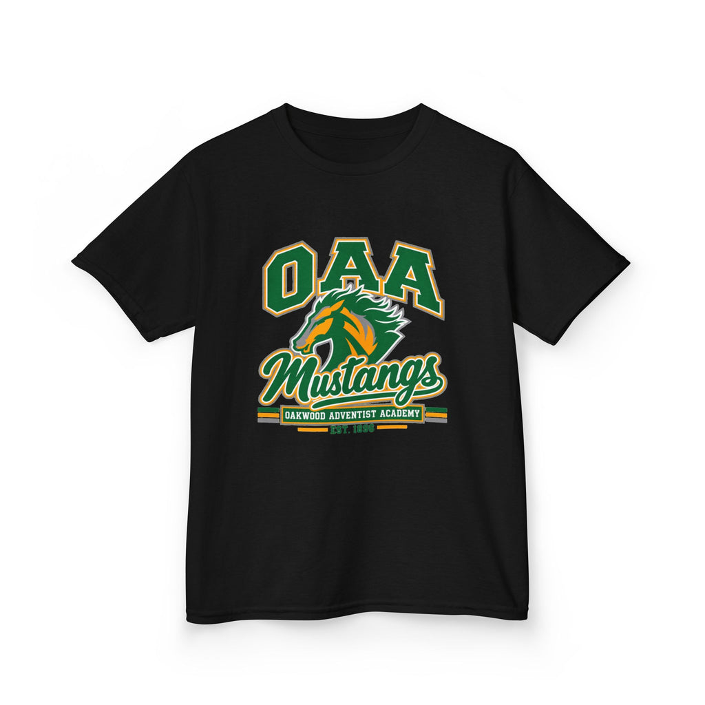 Kids Tee — OAA Mustangs School Spirit Shirt (Mustang Logo)