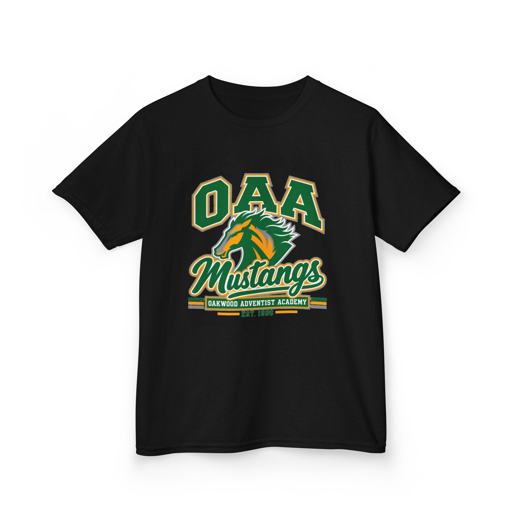 Kids Tee — OAA Mustangs School Spirit Shirt (Mustang Logo)